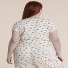 Printed Pointelle Pajama Set image number 2