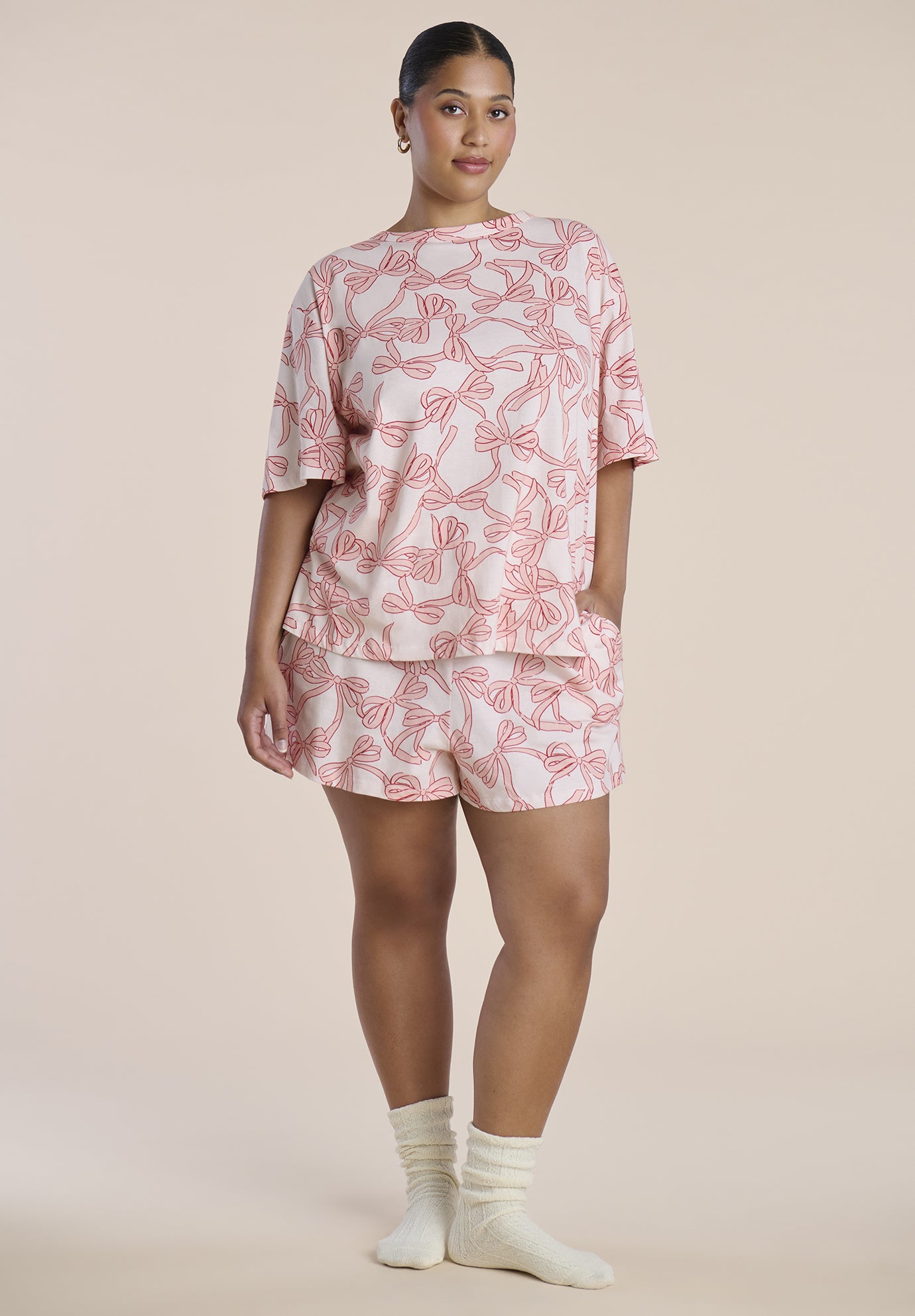Printed Cotton Pajama Set image number 0