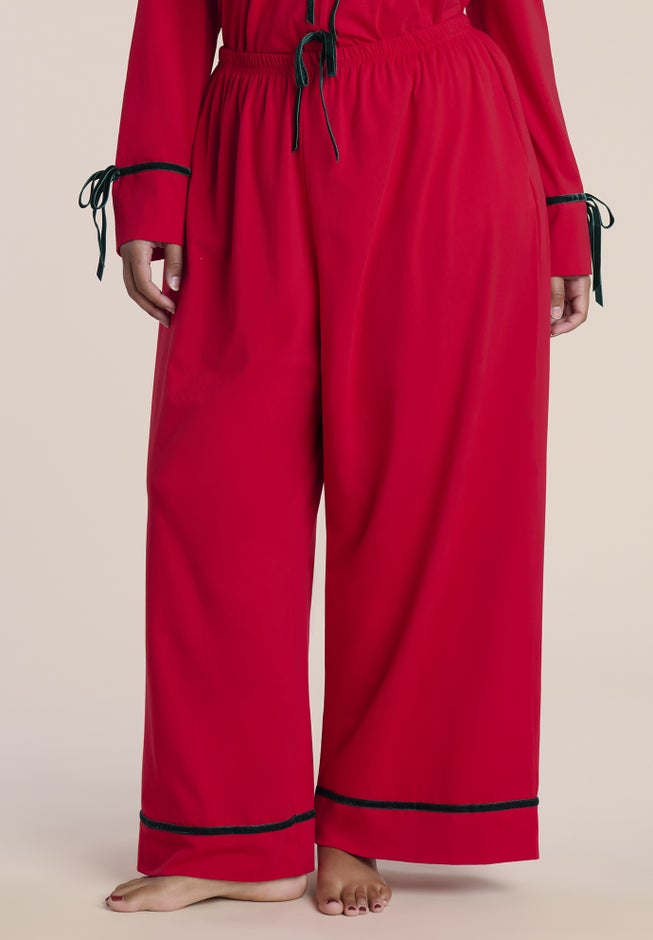 Tie-Detail Pajama Set image number 3