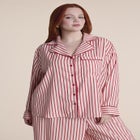 Striped Satin Pajama Set image number 1