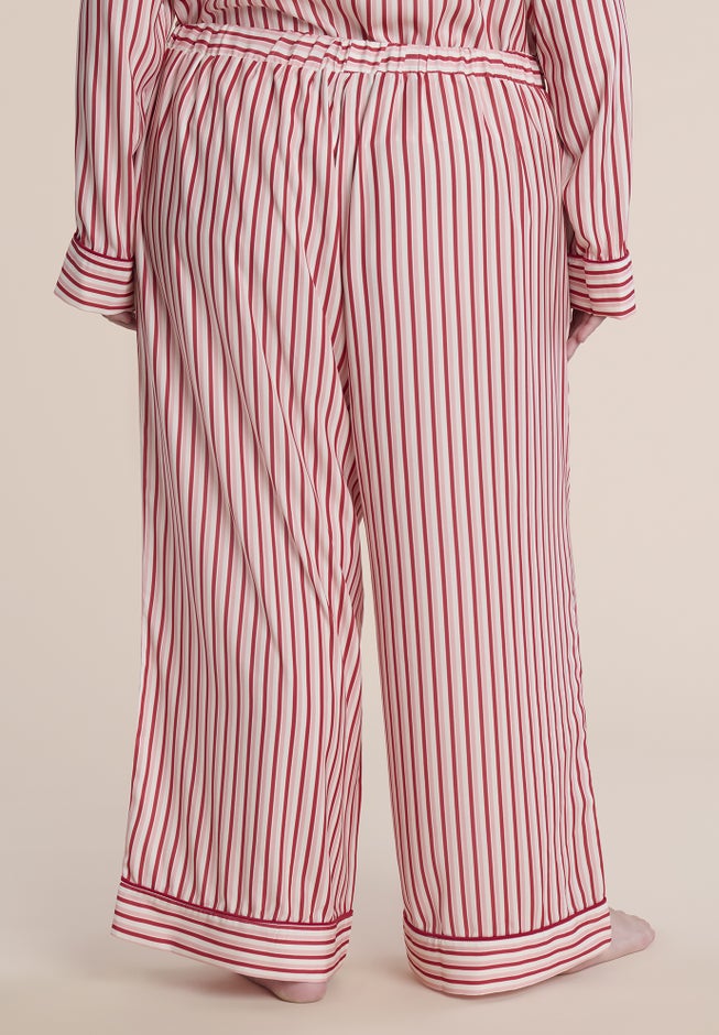 Striped Satin Pajama Set image number 4