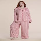 Striped Satin Pajama Set image number 0