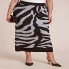 Intarsia Maxi Skirt image number null