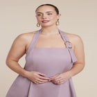 Buckle Neckline Maxi Dress image number null