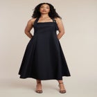 Buckle Neckline Maxi Dress image number null