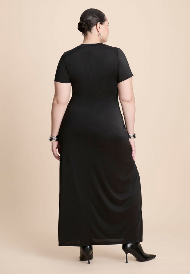 Slinky Dress W Buttons image number 4