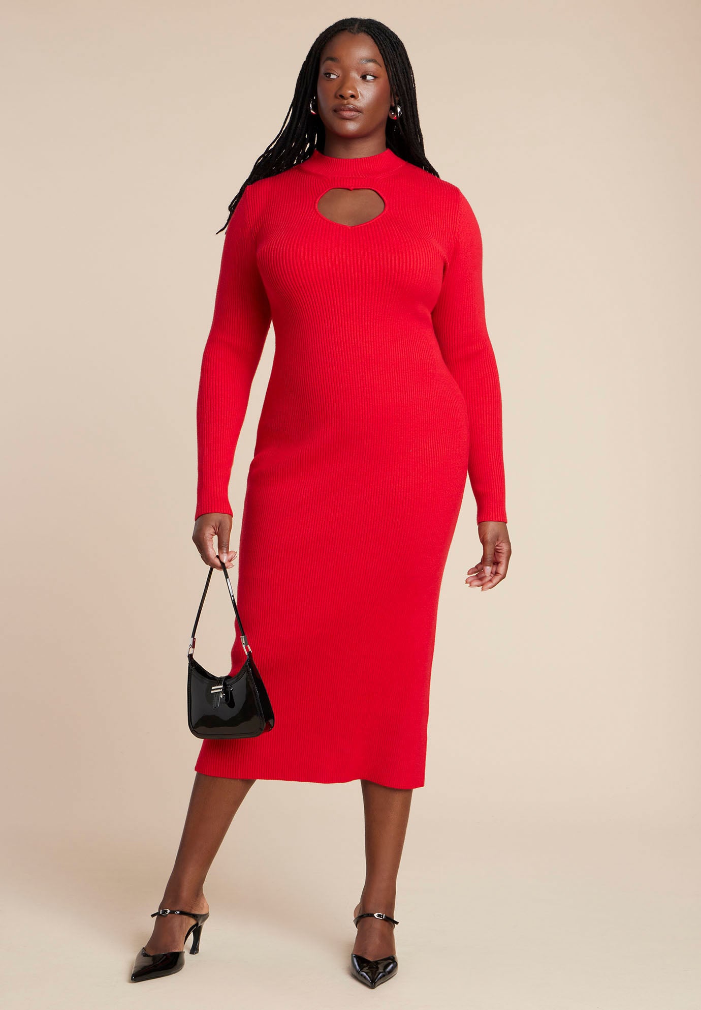 Heart Cutout Midi Dress image number 0