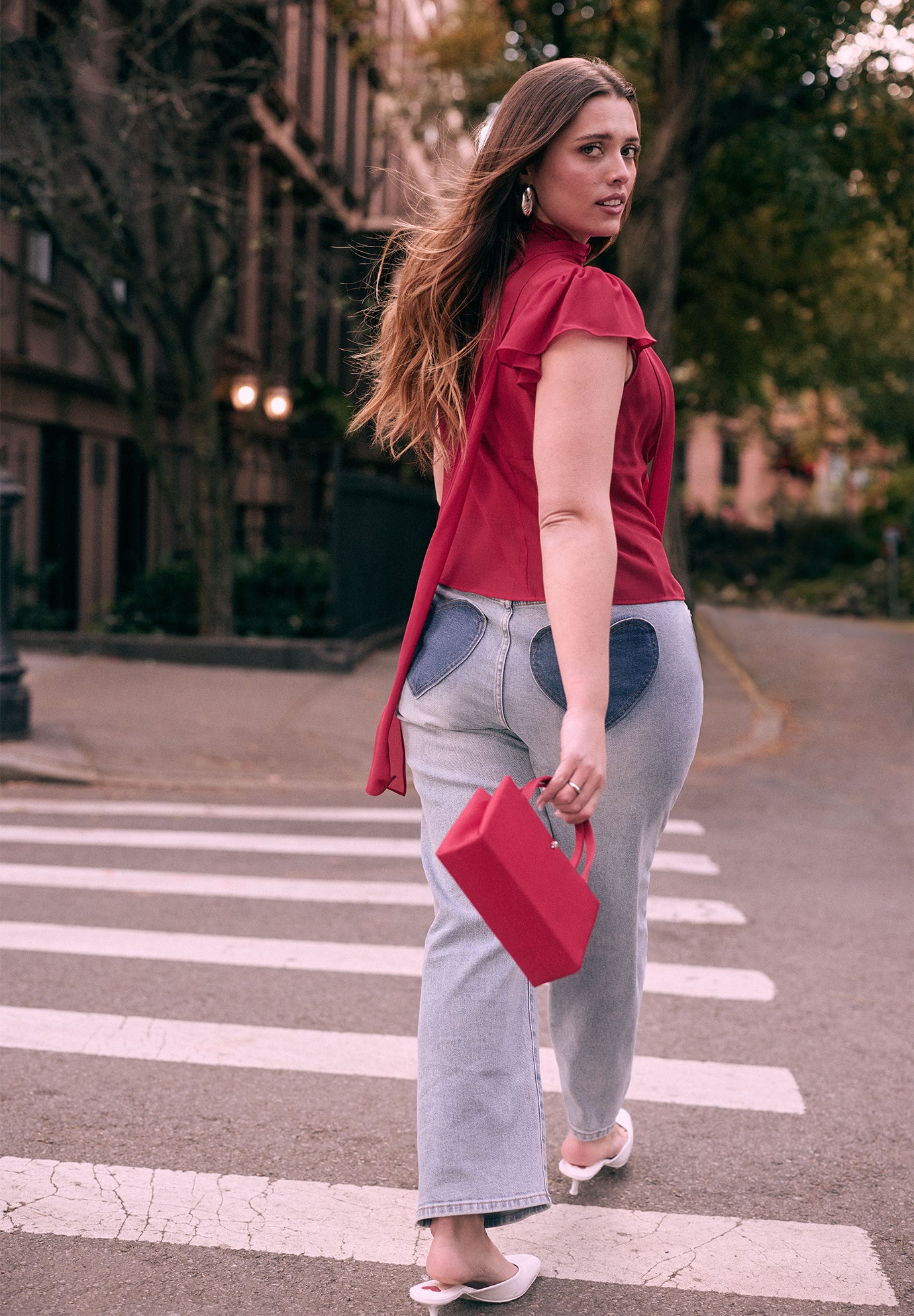 Heart Pocket Naomi Straight Leg Jean image number 0