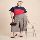 Plaid Culotte Trouser image number null