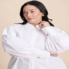 Poet Sleeve Button Up Shirt image number null