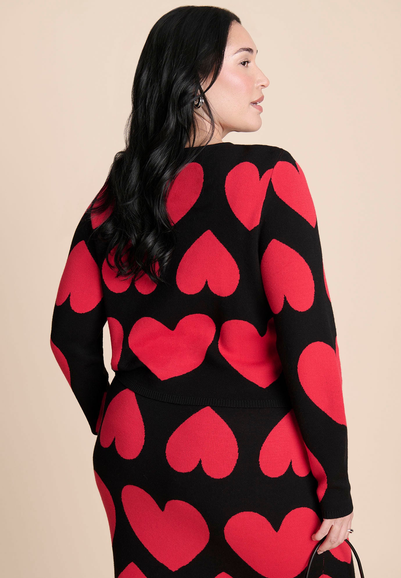 Heart Cropped Cardigan image number 2