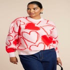 Scattered Heart Sweater image number null