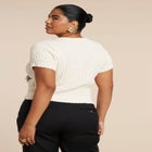 Sweater With Sheer Bow image number null