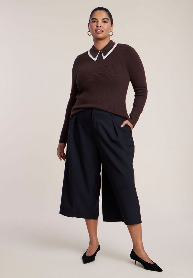 Double Collared Sweater image number 2