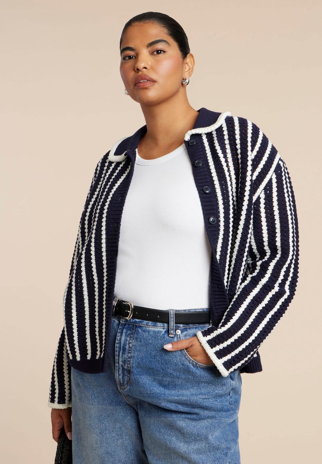 Striped Cardigan image number 1