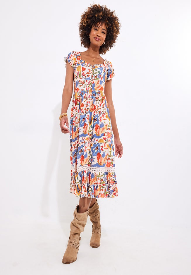 Sweetheart Midi Dress image number 3