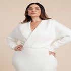 Wrap Sweater Maxi Dress image number null