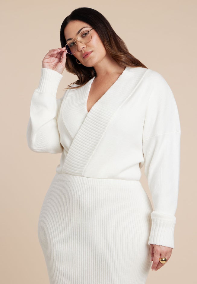 Wrap Sweater Maxi Dress image number 3