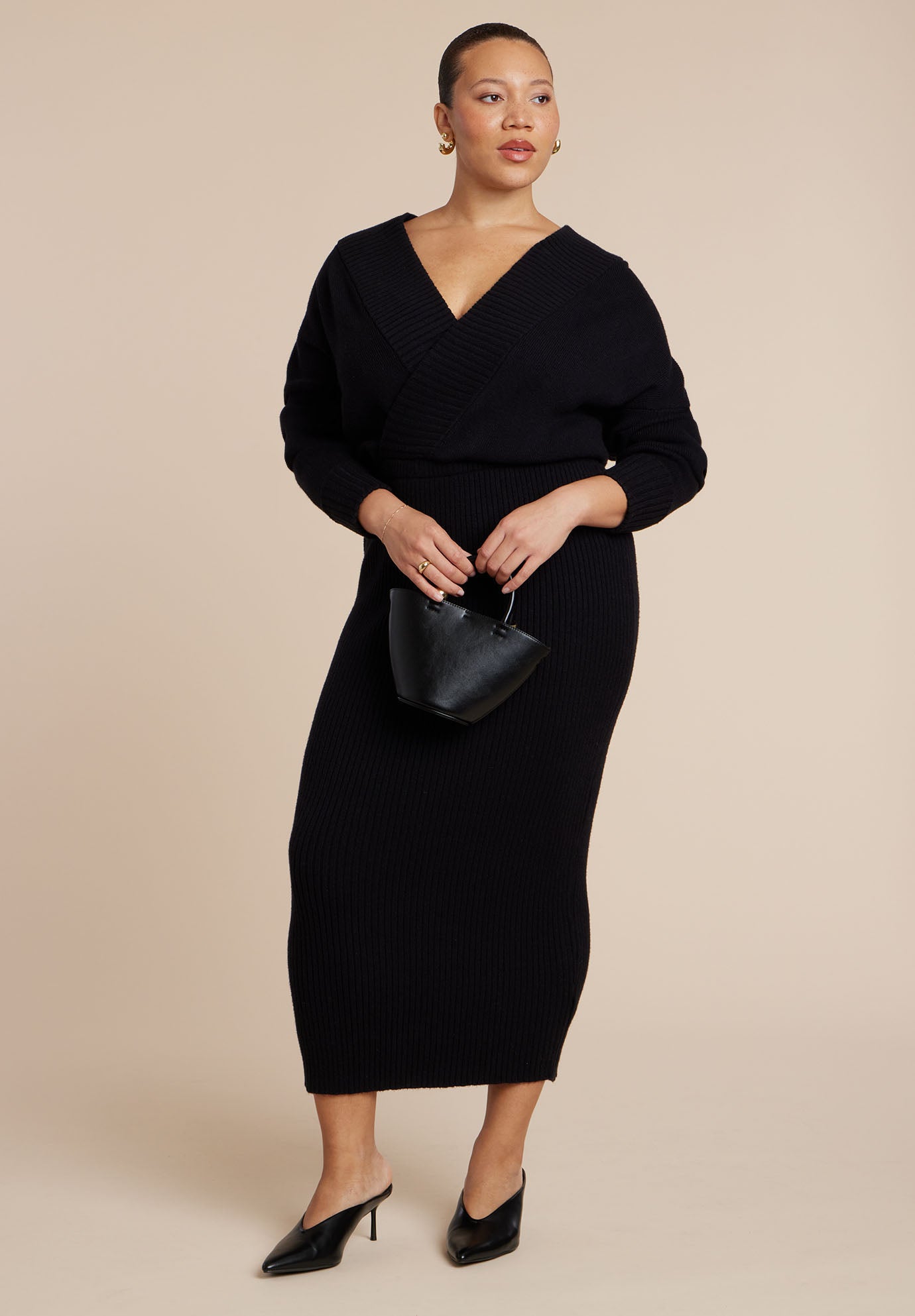 Wrap Sweater Maxi Dress image number 0