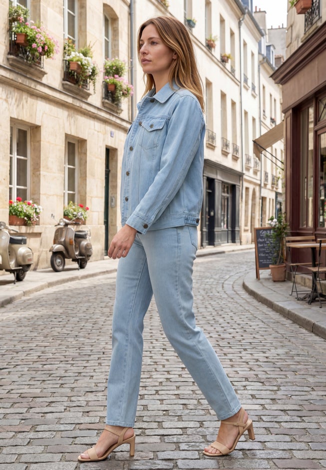 Classic Cotton Denim Straight-Leg Jean image number 2