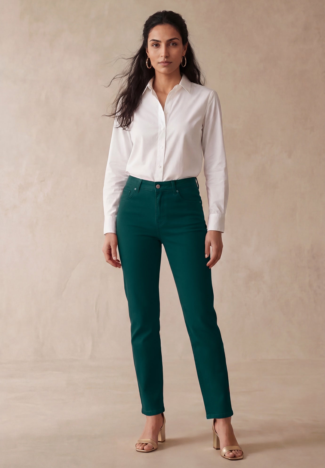 Classic Cotton Denim Straight-Leg Jean image number 0