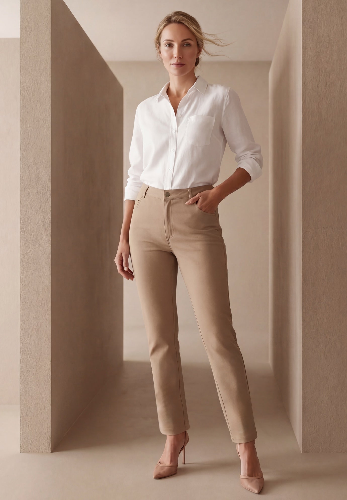 Classic Cotton Denim Straight-Leg Jean image number 0