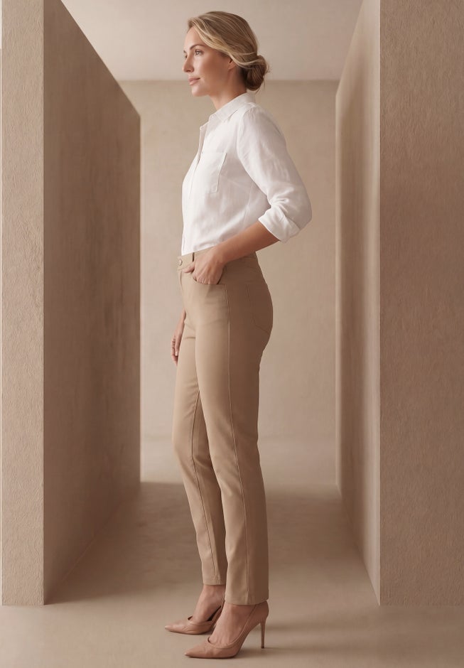 Classic Cotton Denim Straight-Leg Jean image number 1