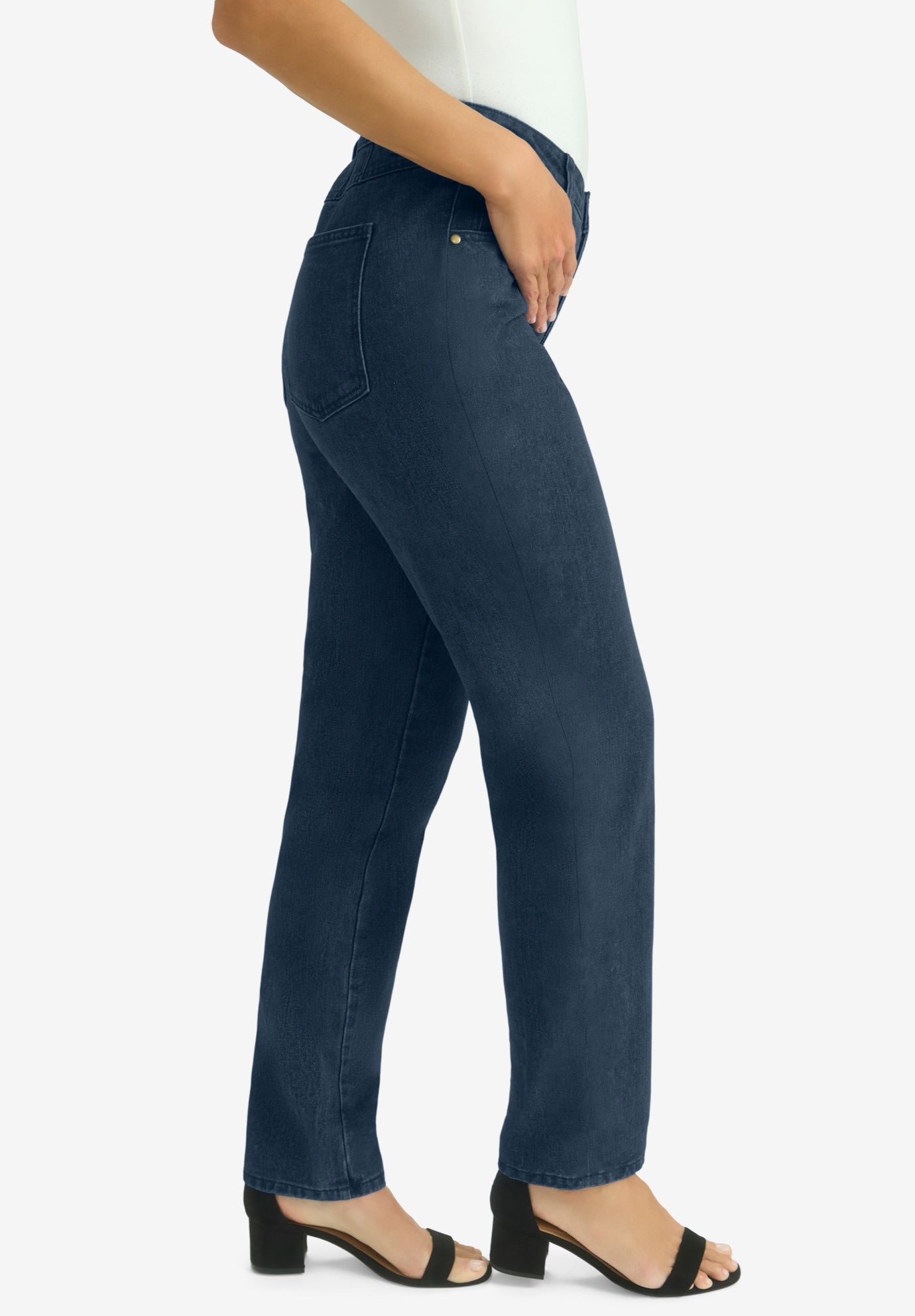 Classic Cotton Denim Straight-Leg Jean image number 2