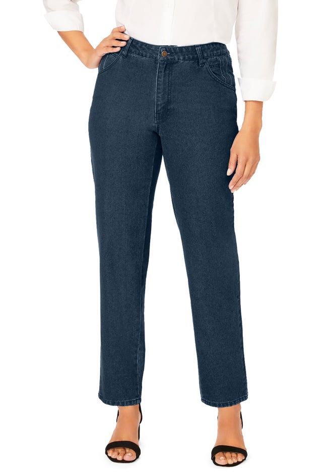 Classic Cotton Denim Straight-Leg Jean image number 0