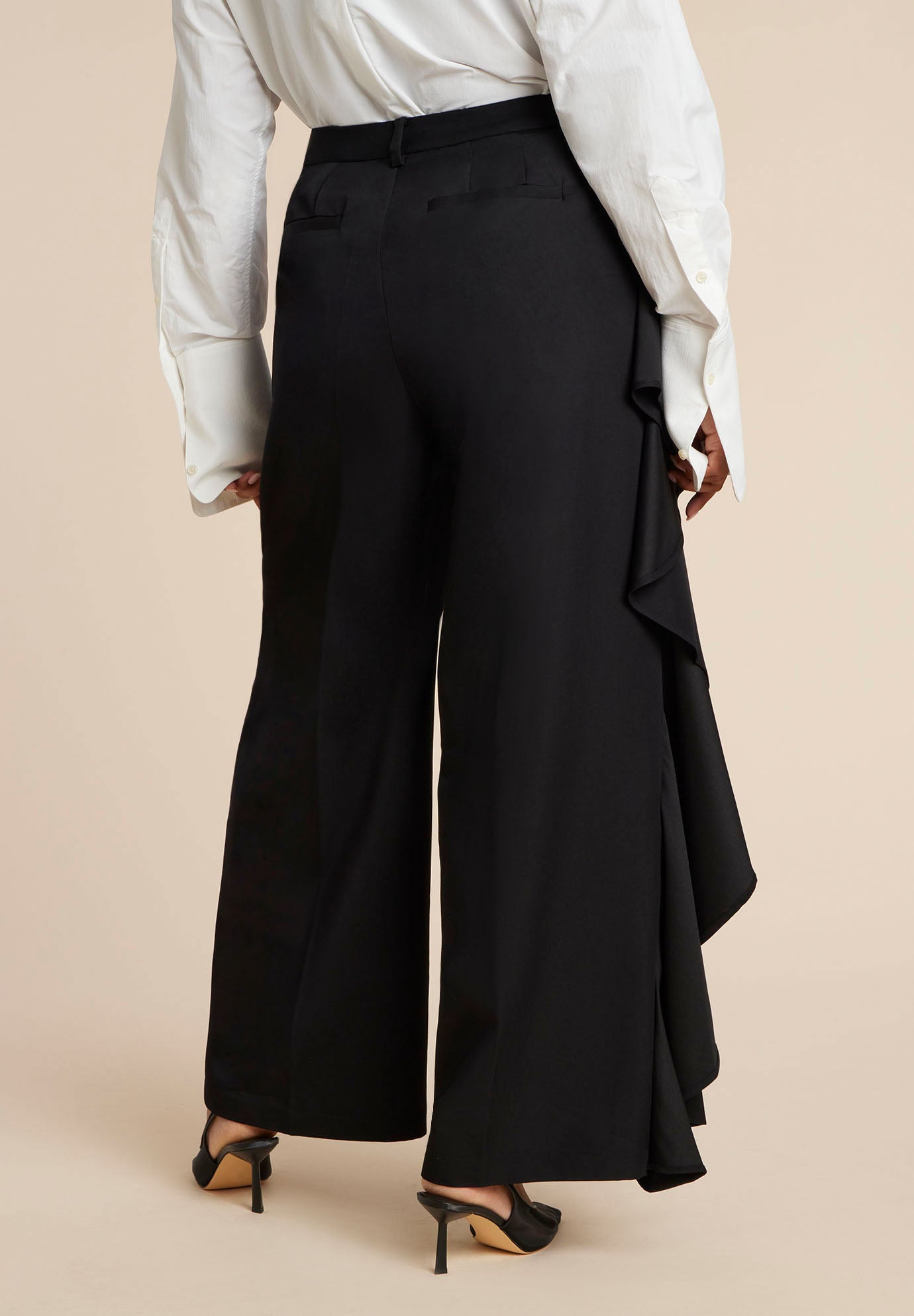 Wide Leg Pant With Drape image number 2