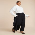 Wide Leg Pant With Drape image number null