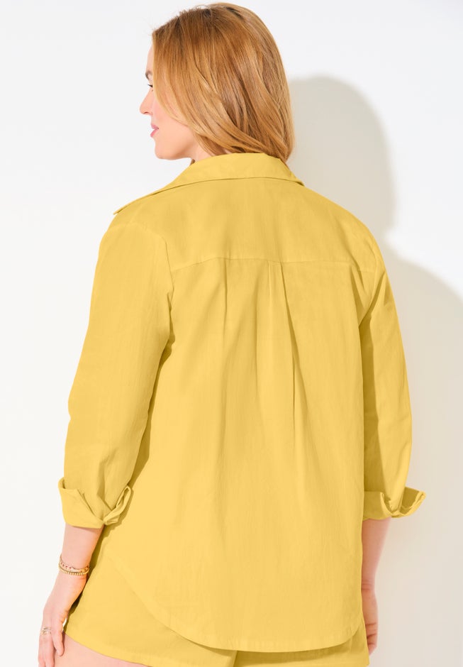 Cotton Beach Shirt Cover Up image number 1