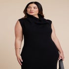 Tall Neck Sweater Dress image number null