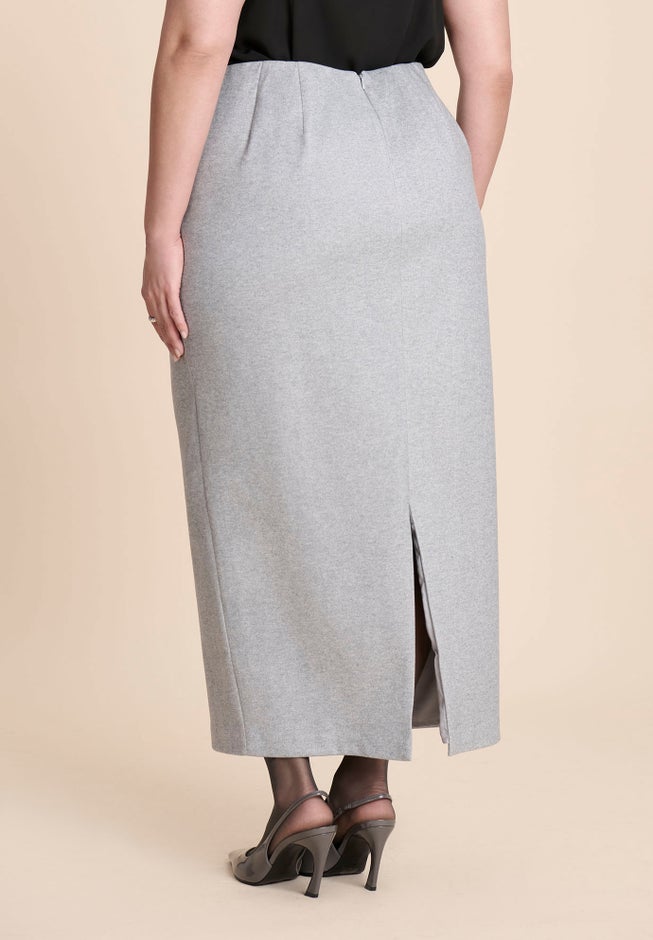 Heathered Column Maxi Skirt image number 1