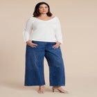 Extended Cable Detail Sweater image number null