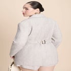 Nipped Waist Wool Blend Blazer With Back Adjuster  image number null