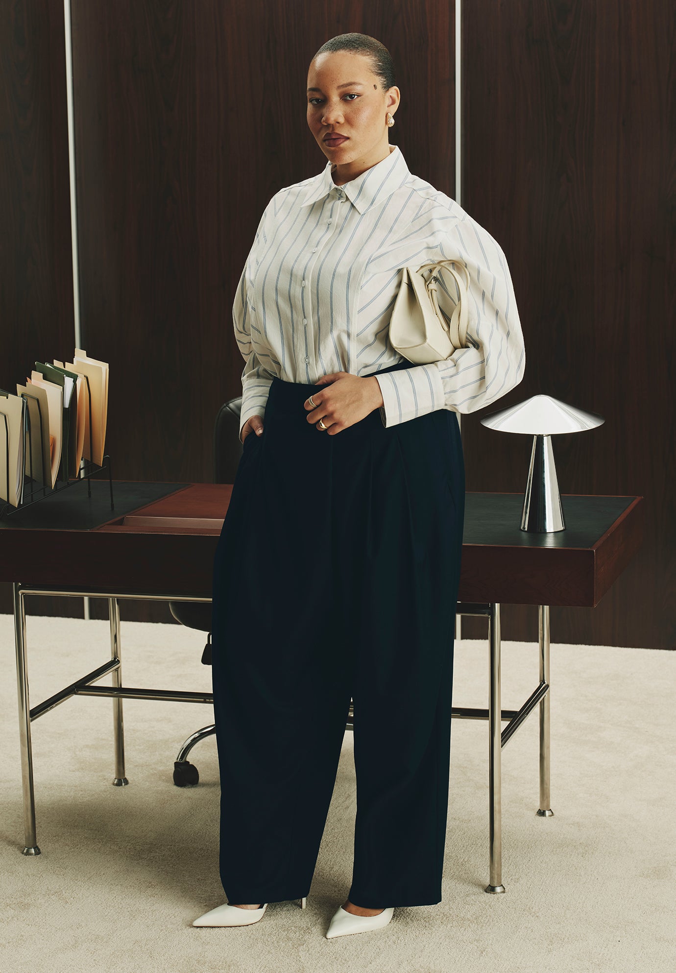 Pleated Straight Leg Trouser image number 0