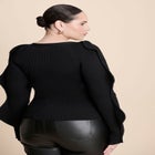 Rounded Sleeve Cardigan image number null