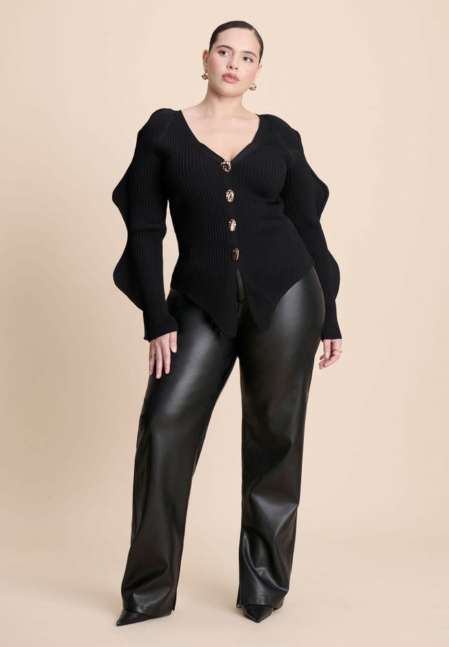 Rounded Sleeve Cardigan image number 5