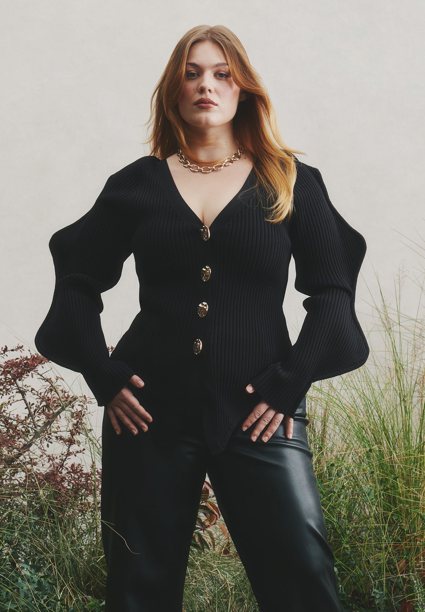 Rounded Sleeve Cardigan image number 0