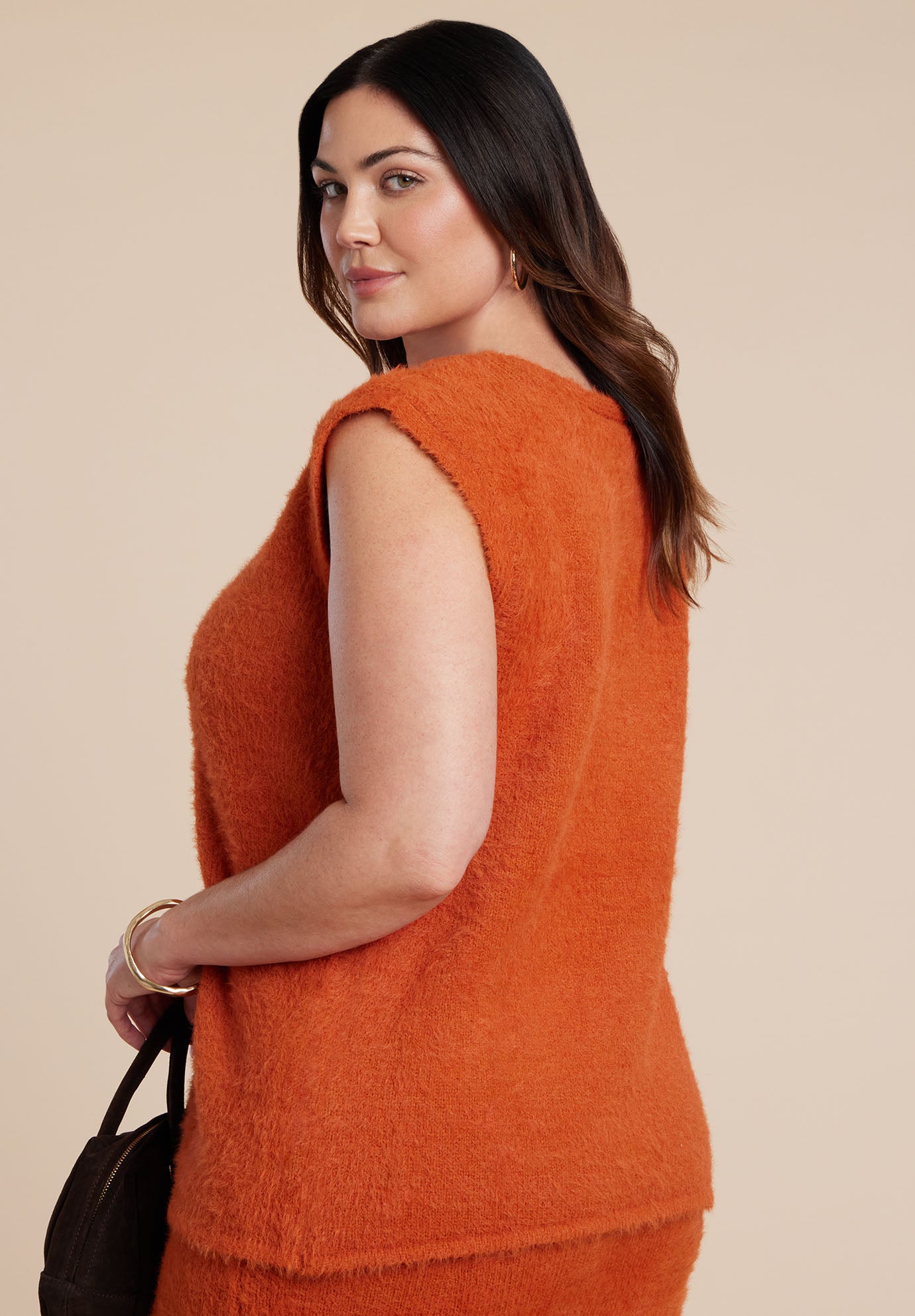 Fuzzy Sweater Vest image number 1