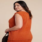 Fuzzy Sweater Vest image number null