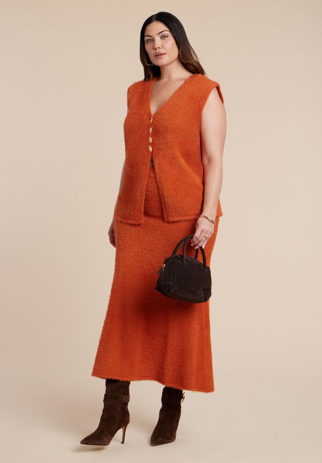 Fuzzy Sweater Vest image number 3