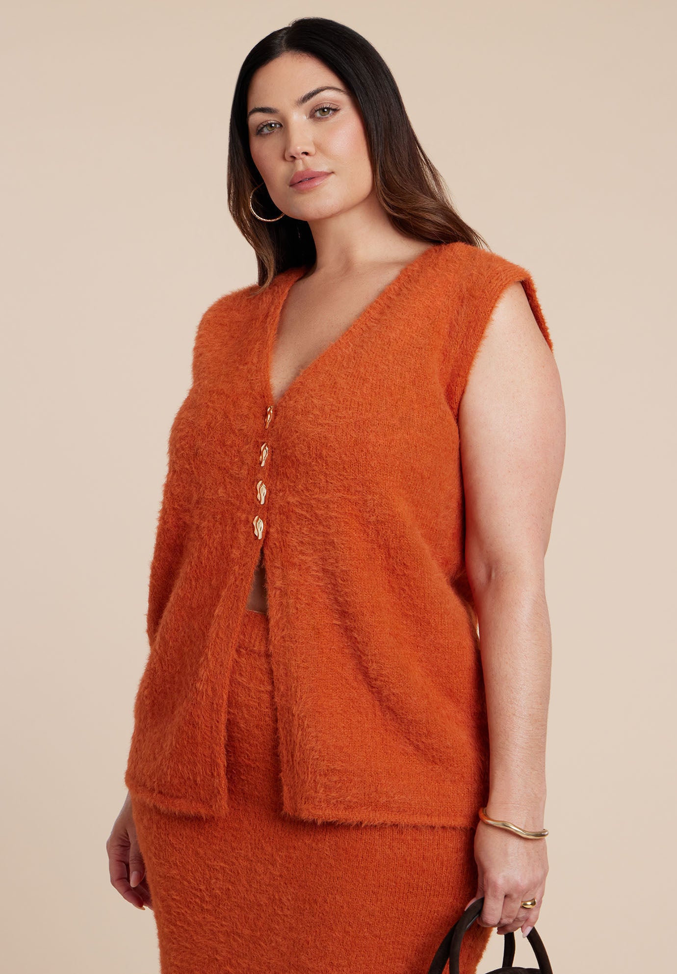 Fuzzy Sweater Vest image number 0