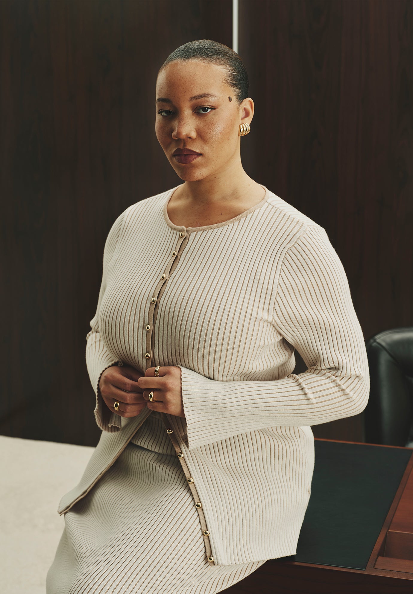 Longline Button Up Cardigan image number 0