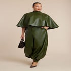 Faux Leather Cape Top image number null