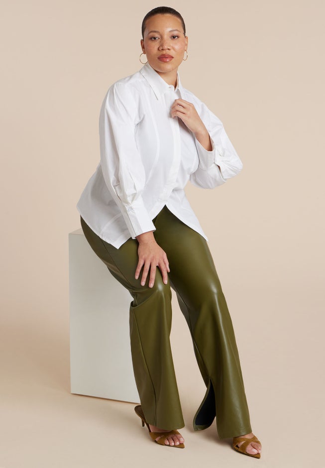 Button Up Cut Out Top image number 5