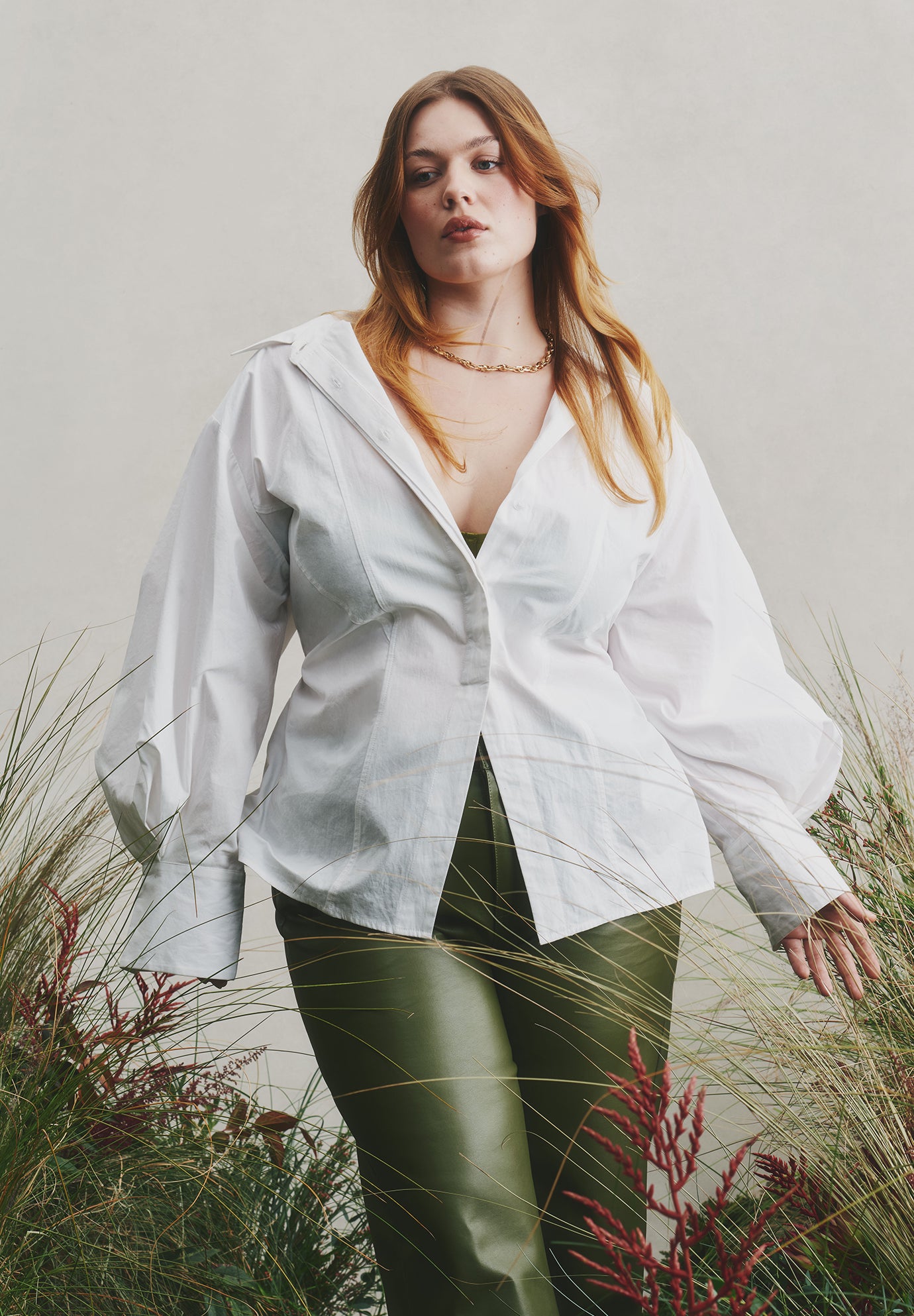 Button Up Cut Out Top image number 0