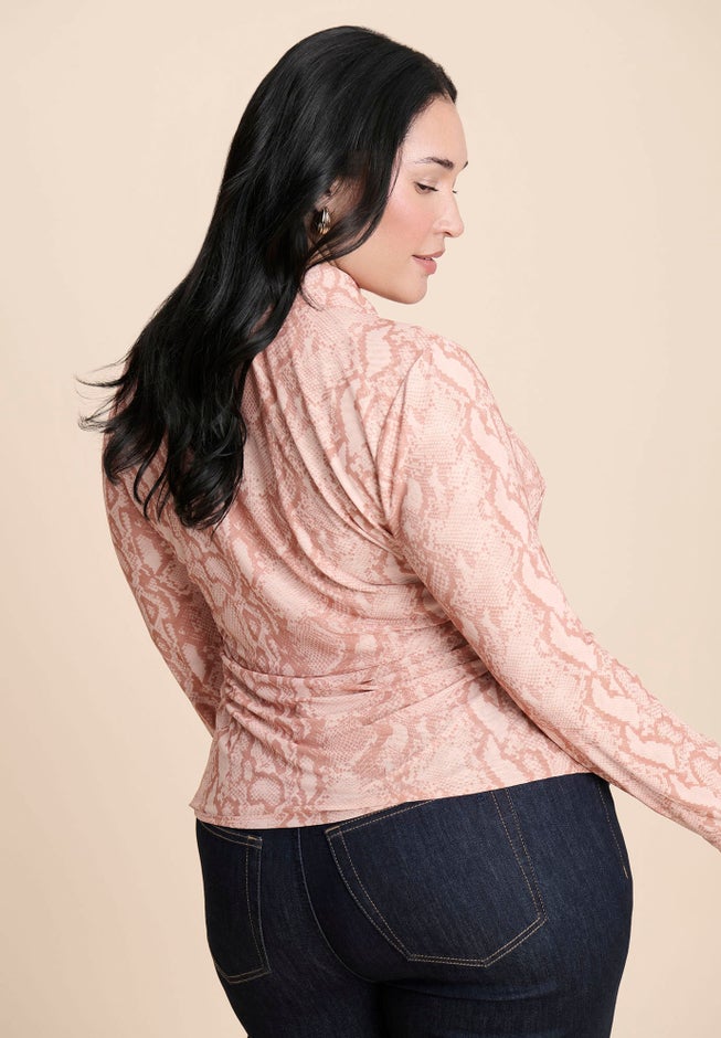 Printed Button Up Top image number 3