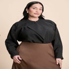 Neck Pleat Blouse image number null